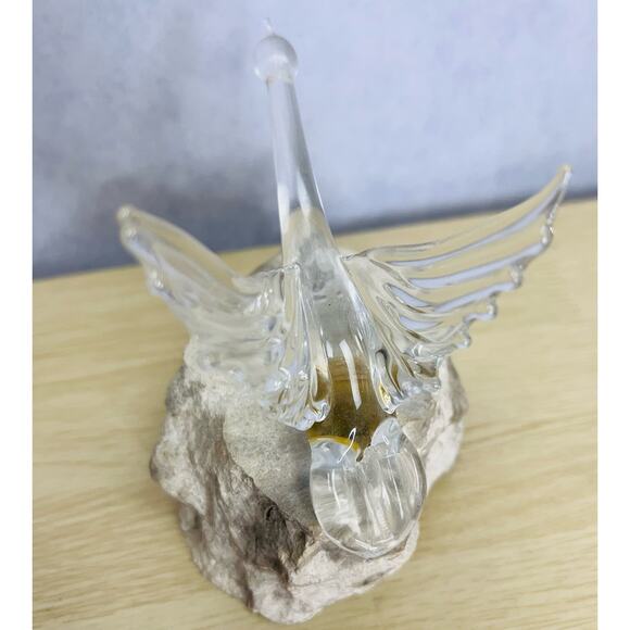 Vintage Crystal & Rock Len Chodirker Canadian Artist Paperweight MCM Decor - Picture 5 of 10